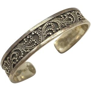 Lois Hill Vintage Sterling Silver Cuff Bracelet Retired design